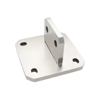 Zábradlí Příruba k vypalovaným sloupkům, vrtání 4 díry, brus AISI 304