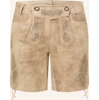 Spieth & Wensky Dámské Kožené Krojové Kalhoty Gerta, béžová, 34