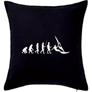 Polštář Evoluce Windsurfing - Polštář 50x50 - 50x50 - Pouze potah ( Černá )