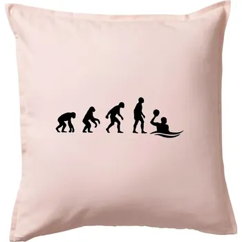 Polštář Evoluce Vodní pólo - Polštář 50x50 - 50x50 - Pouze potah ( Světle růžová )