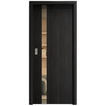 Interiérové dveře SAPELI HARMONIE KOMFORT M83 - CPL LAMINÁT - POSUVNÉ DVEŘE VČ. ZÁRUBNĚ - Ořech královský Průchozí šířka (cm): 60, Průchozí výška (cm): 197, Typ skla: Planibel bronz