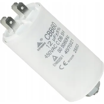 Kondenzátor Startovací kondenzátor motoru konektory pohony bran 12uF 450 V