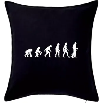 Polštář Evoluce Nordic walking - Polštář 50x50 - 50x50 - Pouze potah ( Černá )