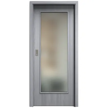 Interiérové dveře SAPELI ELEGANT KOMFORT M40 - CPL LAMINÁT - POSUVNÉ DVEŘE VČ. ZÁRUBNĚ - Dub zimní Průchozí šířka (cm): 70, Průchozí výška (cm): 197, Typ skla: Satináto bílé