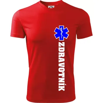 Hvězda života - zdravotník - Dětské triko sportovní (dresovina) - 146 cm/10 let ( Červená )