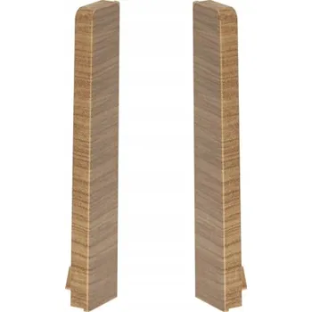 PVC levá koncovka 13 x 80, délka 2 cm, Cinnamon Mat (matná skořicová)