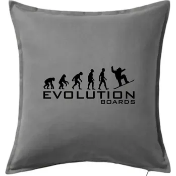 Polštář Evoluce Boards - Polštář 50x50 - 50x50 - Pouze potah ( Tmavě šedý melír )