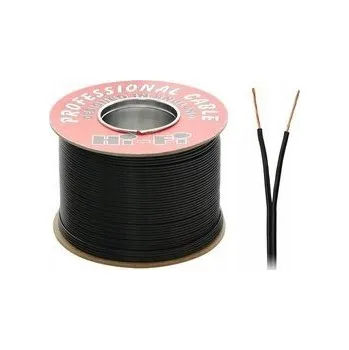 elektrický kabel Reproduktorový kabel SMYp 2 x 0,35 černý 1 m