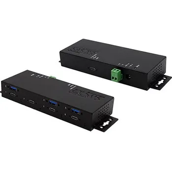 USB hub ExSys USB hub 10Gbps USB C(F) -> 4x USB C(F) + 3x USB3.0 A(F), průmyslový (EX-1237HMVS) - 15.06.3373