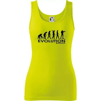 Dámské tričko Evoluce biatlonu Biathlon - Dámské tílko - XS ( Limetková )