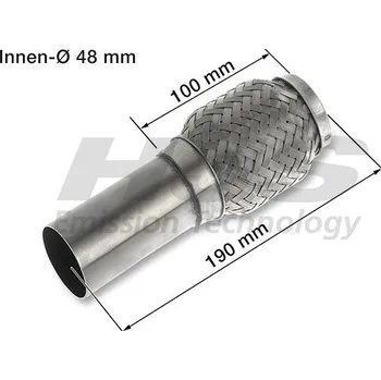 Autodíl Flexibilní trubka, výfukový systém HJS 83 00 8458