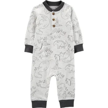 Kojenecký overall CARTERS CARTER'S Overal bez nožiček Grey Dino chlapec NB/ vel. 56