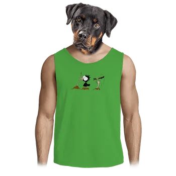 Pánská móda Bastard Nesprávný konec pánské tílko Lime