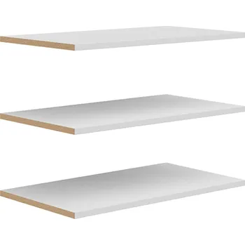 Šatní skříň Police do šatní skříně Brando - Black Red White - BRW Bílá 88x1.8 cm