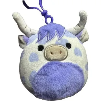 plyšák Squishmallows Klíčenka Horská kráva - Conway