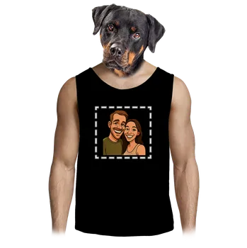 Pánské tílko Bastard Karikatura z vlastní fotky pánské tílko Black