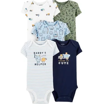 Kojenecký body CARTERS CARTER'S Body krátký rukáv Mix chlapec LBB 5 ks PRE/vel. 46