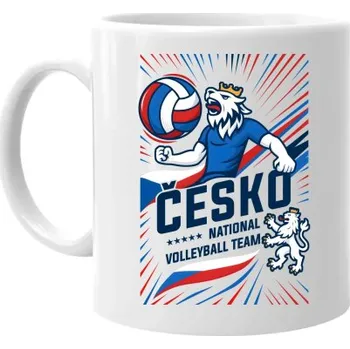 Žertovný předmět Česko - national volleyball team - hrnek s potiskem- Tričkový.cz