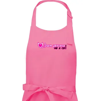 Kuchyňská zástěra Jsem potvora, no a co! - Dámská zástěra na vaření - Univerzální velikost ( Růžová )