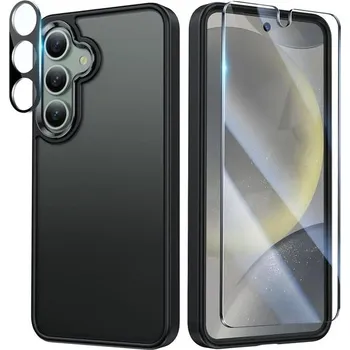 Pouzdro na mobilní telefon Pouzdro FNTCASE pro Samsung Galaxy S24: Matné vojenské pouzdro s ochranou proti pádu tenké pouzdro