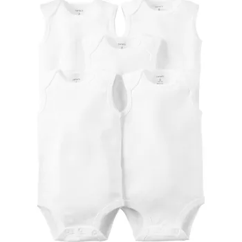 Kojenecký body CARTERS CARTER'S Body bez rukávů White neutral 5ks 3m/vel. 62