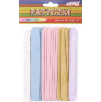 Výtvarná sada Dřívko kreativní, lékařské pastelový mix - 60 ks