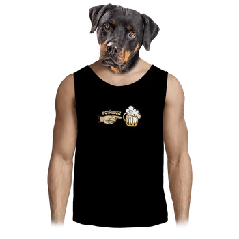 Pánské tílko Bastard Rodinné potřeby pánské tílko Black