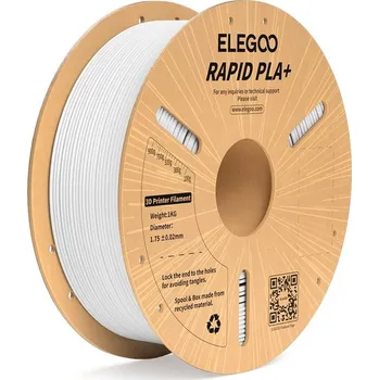 Filament Filament Elegoo RAPID PLA+ -1.75mm-1KG-Cardboard Spool-White