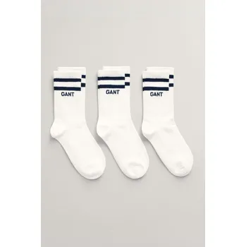 PONOŽKY GANT SPORT SOCKS 3-PACK WHITE