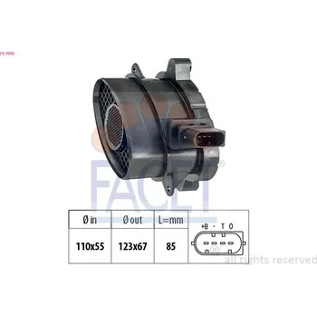 Čidlo automobilu Snímač množství protékajícího vzduchu FACET 10.1005