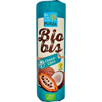 Sušenky kakaové s kokosovým krémem 300 g BIO PURAL