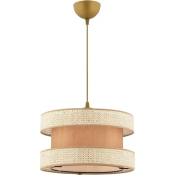 Lustr na lanku HALO 1xE27/60W/230V béžová/krémová