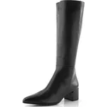 Högl hladké kožené kozačky černé 0-104723-0100 - 39 | P698549