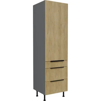 Kuchyňská skříňka Stolarz Lempert Potravinová skříň CREMONA ANT 60 DKS-215 3S1F PREMIUM BOX