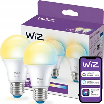 Žárovka 2x LED žárovka E27 A60 8W = 60W 2700-6500K SMART WiFi Ovládání aplikací WiZ