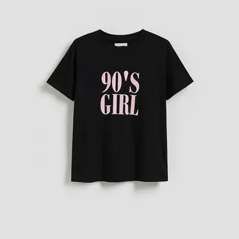 Dámské tričko Reserved - Tričko s potiskem - černý - 864HD-99X - 864HD-99X-S