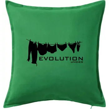 Polštář Evoluce spodního prádla - Polštář 50x50 - 50x50 - Pouze potah ( Středně zelená )