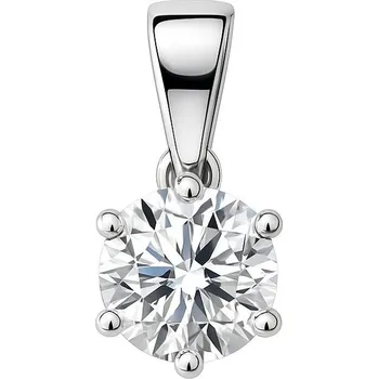 Přívěsek Zlatý 585/1000 přívěsek z bílého zlata se zirkonem 6008Bp