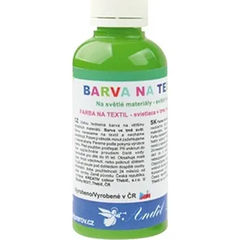 Speciální výtvarná barva Barva na textil 50g - 8. SVĚTLE ZELENÁ