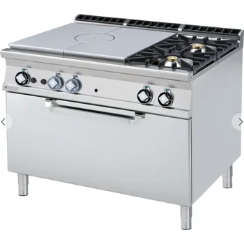 Sporák Sporák tálový plynový s plynovou troubou TPF2-912 G RM GASTRO