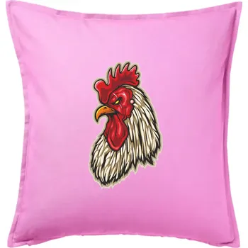 Polštář Kohout naštvaný - Polštář 50x50 - 50x50 - Pouze potah ( Růžová )