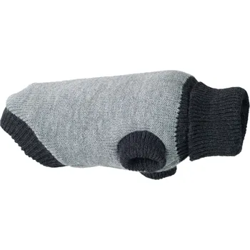 Obleček pro psa Svetr pro psy BORG šedá různé velikosti Rozměr: 34 cm délka hřbetu miniaturní knírač