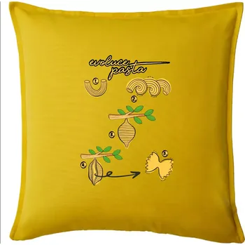 Polštář Evoluce pasta - Polštář 50x50 - 50x50 - Pouze potah ( Žlutá )