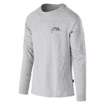 Tričko s dlouhým rukávem Helikon Logo, Helikon, Mid Grey Melange, M