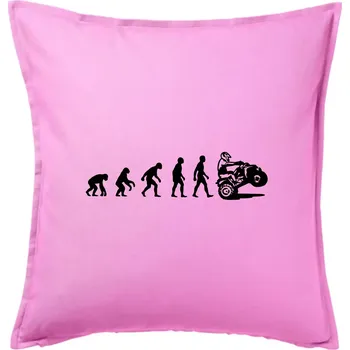 Polštář Evoluce quad čtyřkolka - Polštář 50x50 - 50x50 - Pouze potah ( Růžová )