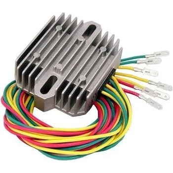 Elektroinstalace pro motocykl DZE regulátor napětí univerzální (35A) 7 kabelů (3X žluté, 2X barva červená, 2X zelené) (24500-01) (DZE regulátor napětí univerzální (35A) 7 kabelů (3X žluté, 2X barva červená, 2X zelené) (24500-01))