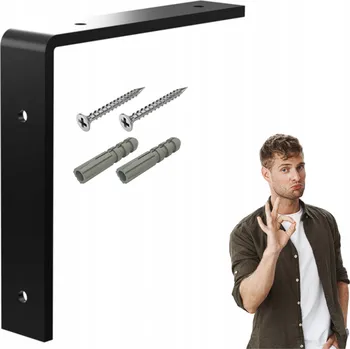 police Držák police, konzole pro Polic Loft, silný ocelový zesílený 15x15x3 cm