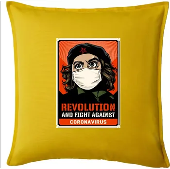 Polštář Corona Revolution & Fight - Polštář 50x50 - 50x50 - Pouze potah ( Žlutá )