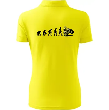 Evoluce quad čtyřkolka - Polokošile dámská Pique Polo - M ( Citrónová )