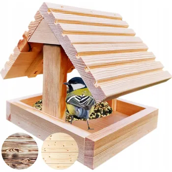 Krmítko pro ptáka KRMÍTKO PRO PTÁKY DŘEVĚNÉ Robustní Klasické